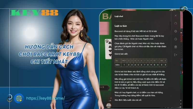 Hướng dẫn cách chơi Baccarat KEY88 chi tiết nhất Hướng dẫn cách chơi Baccarat KEY88 chi tiết nhất
